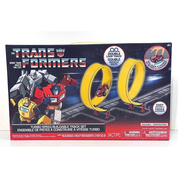 Transformers Speed Buildable Track Set Pull Back Car New Factory Sealed 2024 - Picture 1 of 5